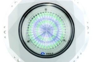 Подводен led прожектор за стъклокерамика плосък | rgb | модел led dР100 | | pool point