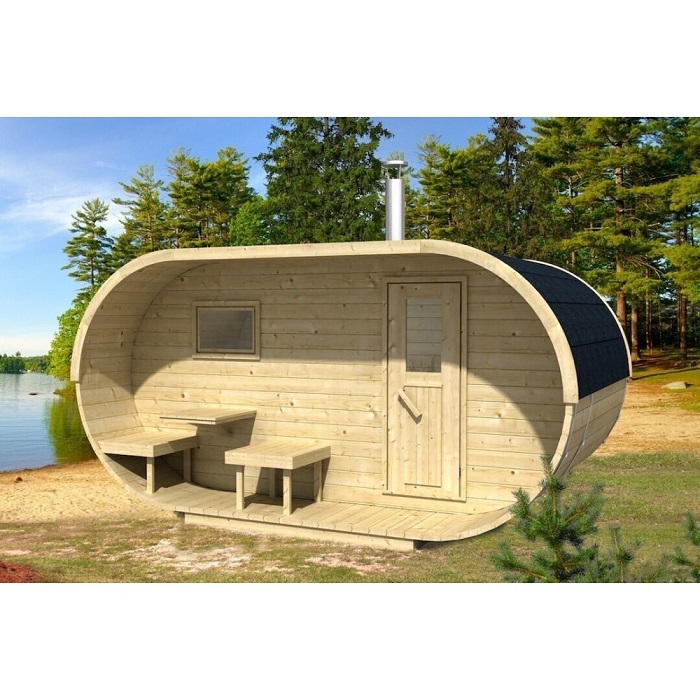 Външна сглобяема сауна oval 400 x 240 см | eu