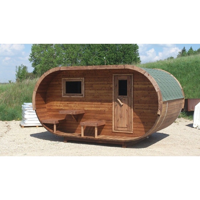 Външна сглобяема сауна oval 400 x 240 см | eu