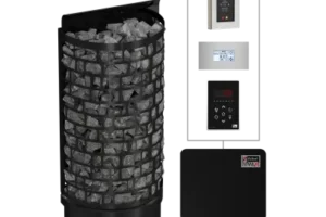 Печка за сауна aries wall black ns | sawo